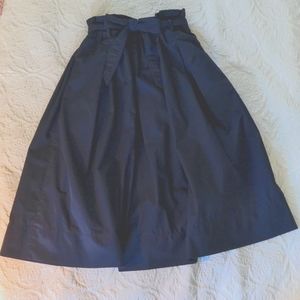 Uniqlo Navy Tie-Waist Skirt Small